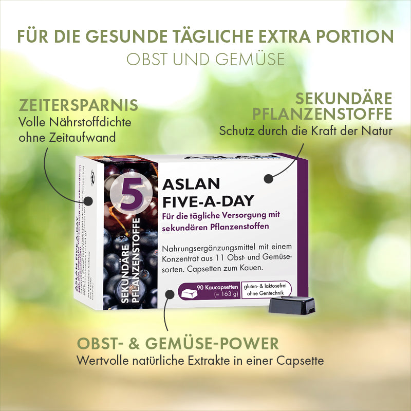 Die Vorteile von ASLAN Five-a-day